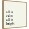 All is Calm by Amanti Art Portfolio 22-in. W x 22-in. H. Canvas Wall Art Print Framed in Gold